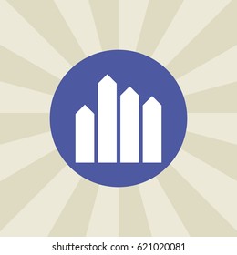 chart icon. sign design. background