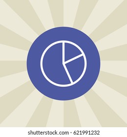 chart icon. sign design. background