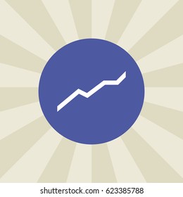 chart icon. sign design. background