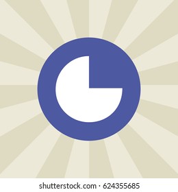 chart icon. sign design. background