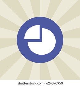 chart icon. sign design. background