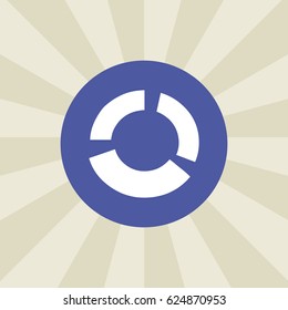 chart icon. sign design. background