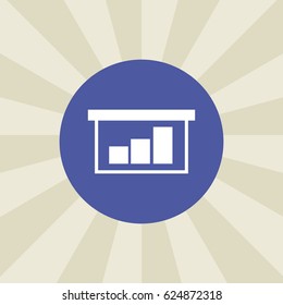 chart icon. sign design. background