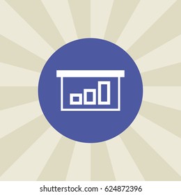 chart icon. sign design. background