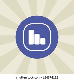 chart icon. sign design. background