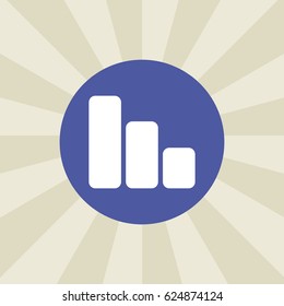 chart icon. sign design. background