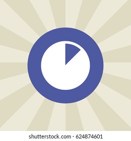 chart icon. sign design. background