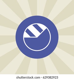 chart icon. sign design. background