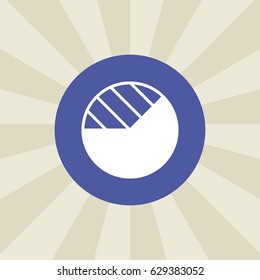 chart icon. sign design. background