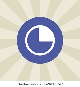 chart icon. sign design. background