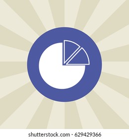 chart icon. sign design. background