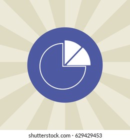 chart icon. sign design. background