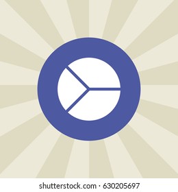 chart icon. sign design. background