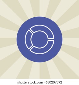 chart icon. sign design. background