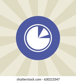 chart icon. sign design. background