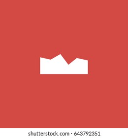 chart icon. sign design. red background