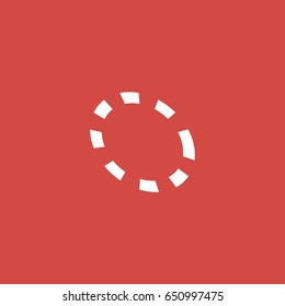 chart icon. sign design. red background