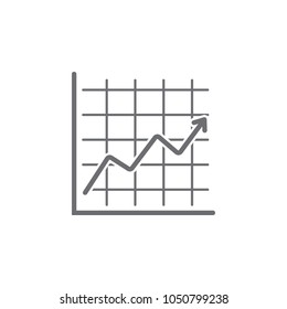 chart icon. Simple element illustration. chart symbol design template. Can be used for web and mobile on white background