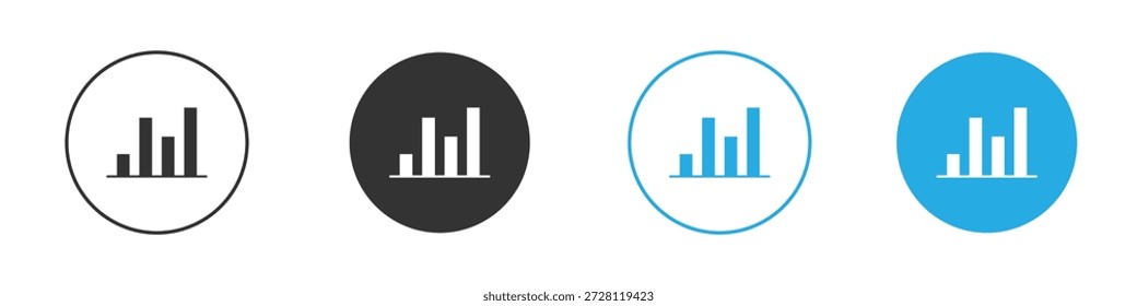 Ícone do gráfico. ilustração simples gráfico rabiscar preto design