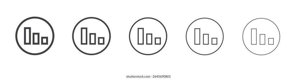 Chart icon simple illustration logo art