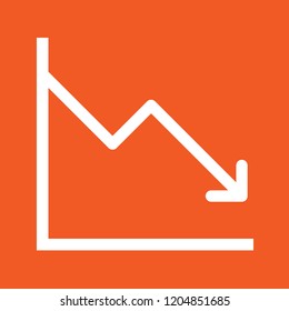 Chart icon, stock vector illustration, EPS10.