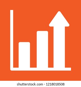 Chart icon, stock vector illustration, EPS10.