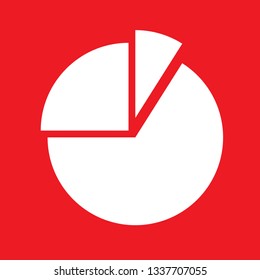 Chart icon, stock vector illustration, EPS10. 