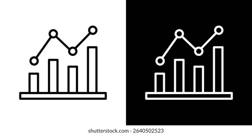 Chart icon symbol concept for graphic design, Website, UI. EPS