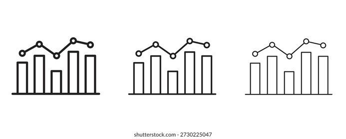 Símbolo de icono de gráfico para Info Gráfico, Elementos de diseño y Sitios web