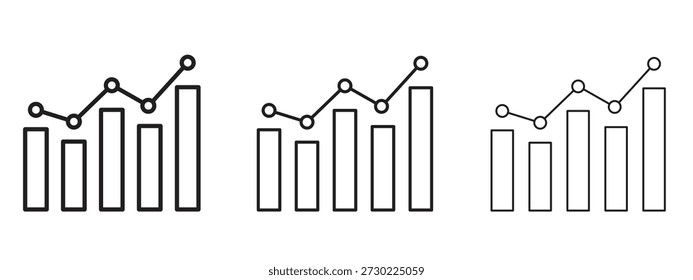 Símbolo de icono de gráfico para Info Gráfico, Elementos de diseño y Sitios web