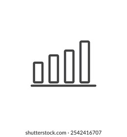 Ícone do gráfico Marca de símbolo em estilo preenchido