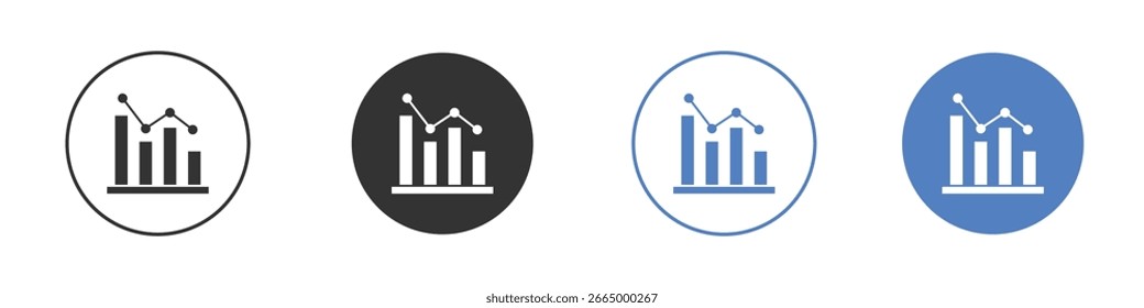 Chart icon symbol. Quality design element.