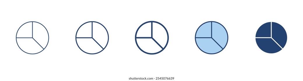 Chart icon Symbol set collection