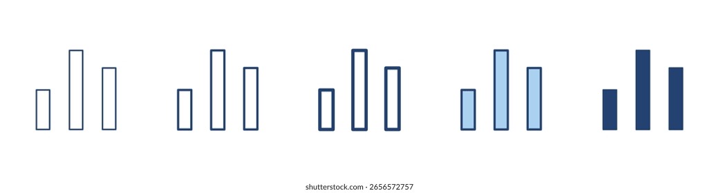 Chart icon Symbol set collection
