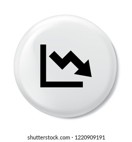 Chart icon in trendy flat style isolated on background. Chart icon page symbol for your web site design Clock icon logo, app, UI. Chart icon Vector illustration, EPS10.
