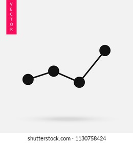 Chart icon, vector