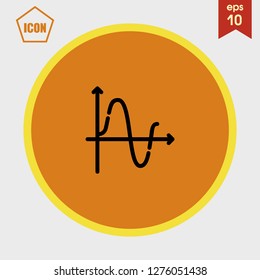 Chart icon vector