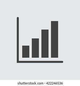 Chart icon vector.