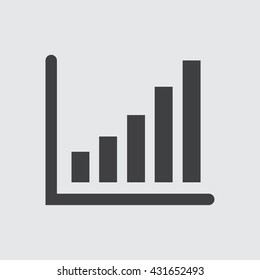 Chart icon vector