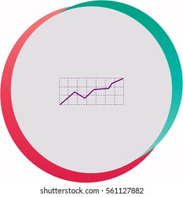 Chart  icon. Vector design.