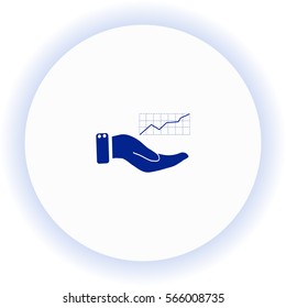 Chart  icon. Vector design.