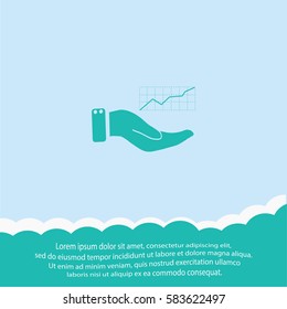 Chart  icon. Vector design.