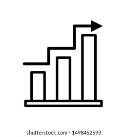 Chart icon vector design template
