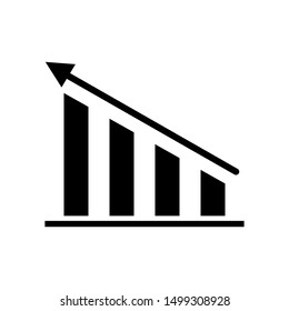 Chart icon vector design template
