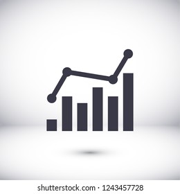 chart icon . Vector  Eps 10 