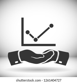 chart icon . Vector  Eps 10 