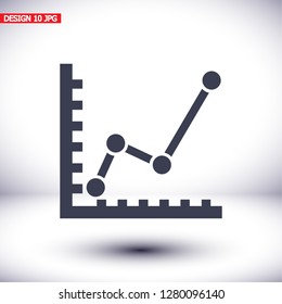 chart icon . Vector  Eps 10 
