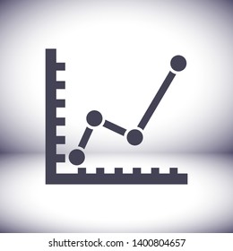 chart icon . Vector  Eps 10 . Lorem Ipsum Flat Design 