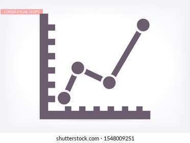 chart icon . Vector Eps 10 . Lorem Ipsum Flat Design