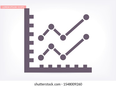 chart icon . Vector Eps 10 . Lorem Ipsum Flat Design